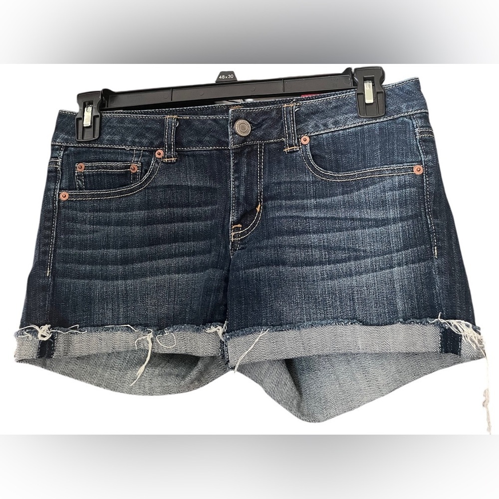 *American Eagle Dark Blue Classic Denim Jean Shorts Size 6